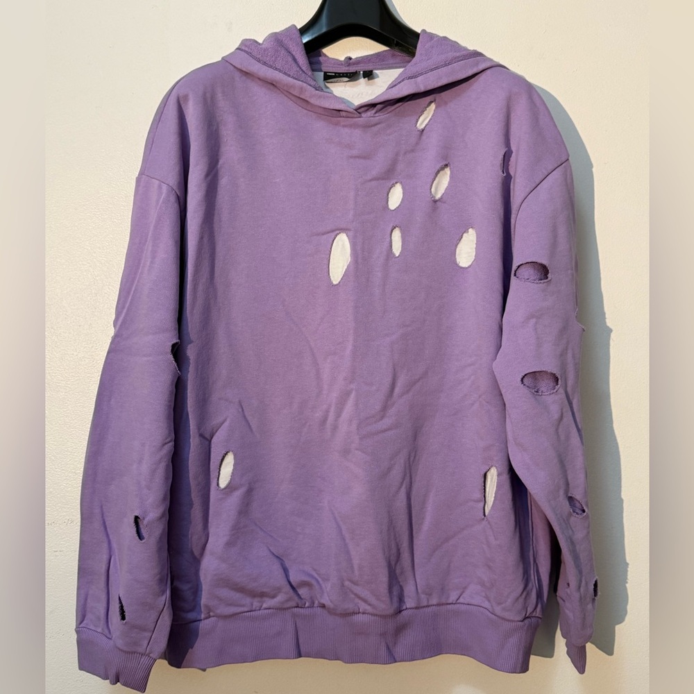 Asos Design Ripped Hoodie